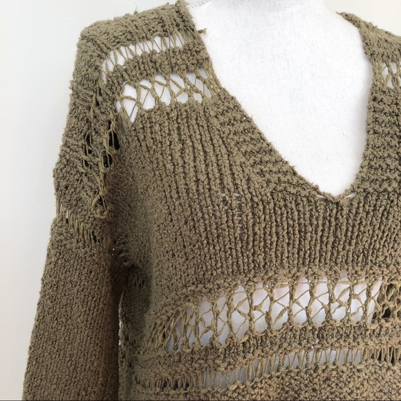 Free People Belong You Chunky Loose Knit Sweater S - Picture 5 of 8